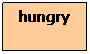 Text Box: hungry