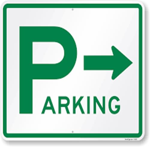 Directional Parking Sign (Choose Arrow), SKU: K-1601